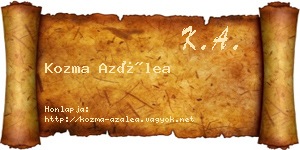 Kozma Azálea névjegykártya